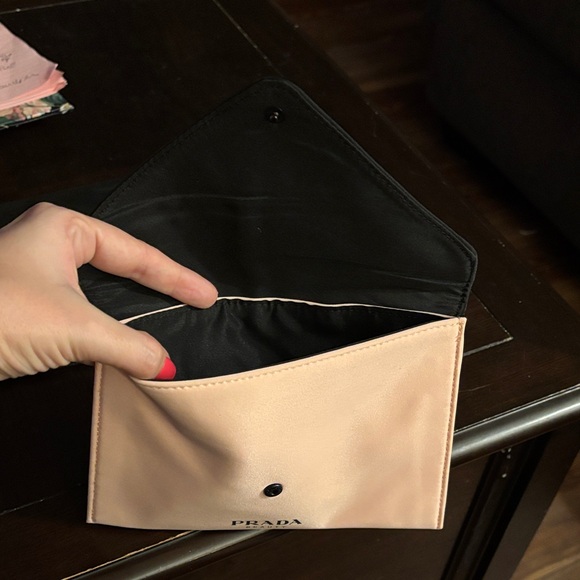 Prada Beauty Black and Blush Pouch - Picture 2 of 3